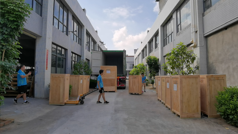 防爆除塵器廠家,執信環保除塵設備貨柜出貨,